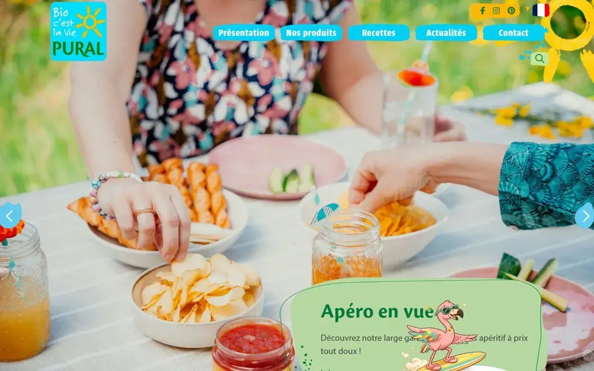 Pural — 250 produits bio, carte des origines et recettes en deux langues